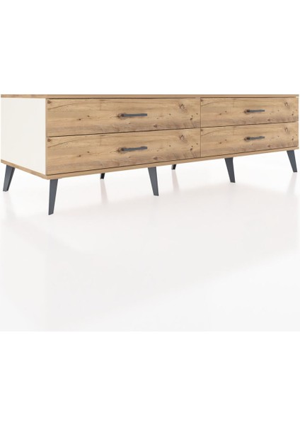 Kronos Tv Ünitesi 4 Çekmeceli 176X59X51 Aytaşı-Çam/çam fiyatları