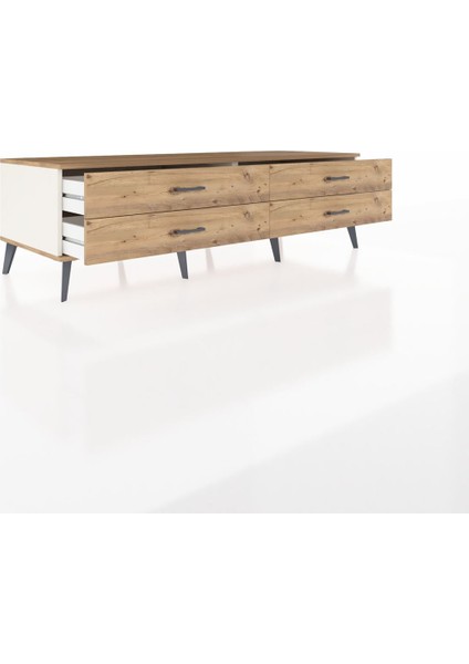 Kronos Tv Ünitesi 4 Çekmeceli 176X59X51 Aytaşı-Çam/çam indirimleri