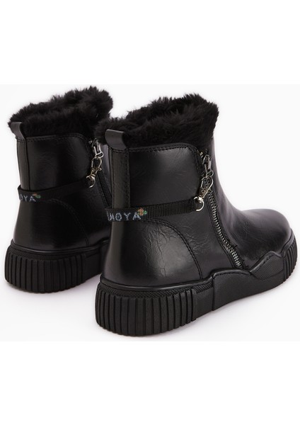 Sora Siyah Kürklü Fermuarlı Kadın Spor Bot indirimleri