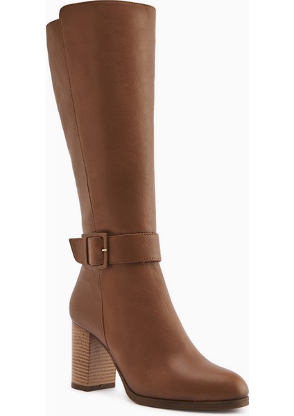 Jeen Hakiki Deri Taba Topuklu Kadın Çizme fiyatları