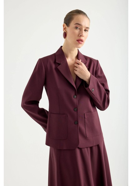 Cepli Kumaş Blazer Ceket