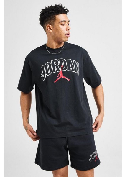 Jordan Brooklyn Oversize Kesim Erkek Siyah Tişört