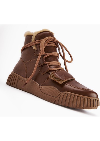 Yanisa Taba Kürklü Bağcıklı Kadın Spor Bot modelleri