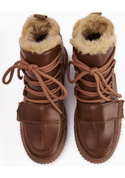 Yanisa Taba Kürklü Bağcıklı Kadın Spor Bot indirimleri