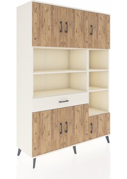 Hyperion Dolap 10 Raflı Tek Çekmeceli 6 Kapaklı 132X44X195 Aytaşı-Çam/aytaşı fiyatları