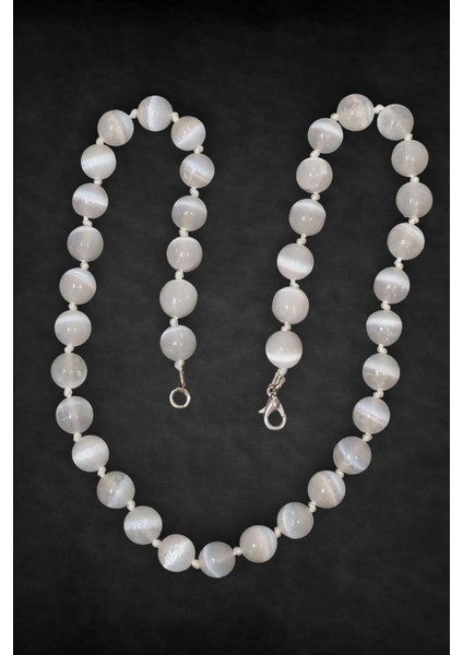 10MM Beyaz Selenit Kolye 340-2 fiyatları