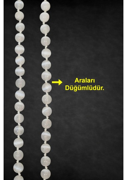 10MM Beyaz Selenit Kolye 340-2 fırsatları