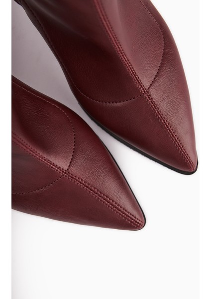 Susy Bordo Kalın Topuklu Streç Kadın Bot modelleri