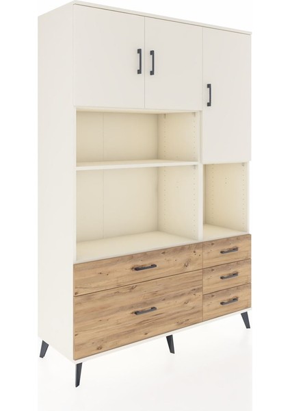 Hyperion Dolap 8 Raflı 5 Çekmeceli 3 Kapaklı 132X44X195 Aytaşı-Aytaşı/çam fiyatları