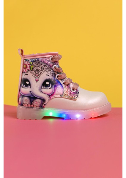 Janny Sedef Çizgi Karakter Baskılı Bağcıklı Bebe Işıklı Bot fiyatları