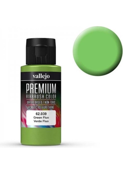 62039 60 Ml. Green Fluorescent, Premium Rc Color Serisi Model Boyası