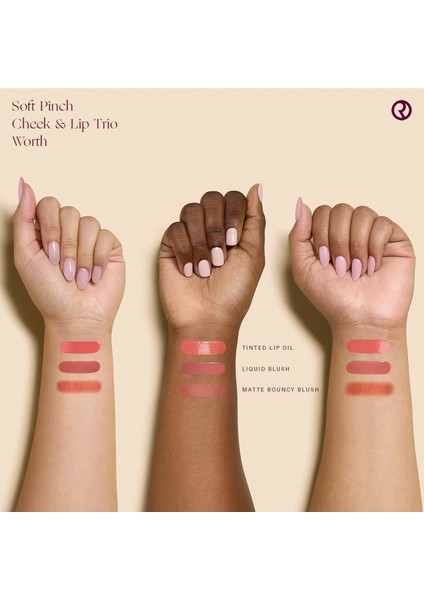 Soft Pinch Cheek & Lip Trio - Üçlü Dudak ve Yanak Seti 5,2 Ml, 6,4 G - Worth indirimleri