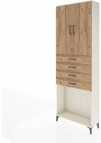 Arges Dolap 3 Raflı 4 Çekmeceli 2 Kapaklı 88X30X243 Aytaşı-Çam modelleri