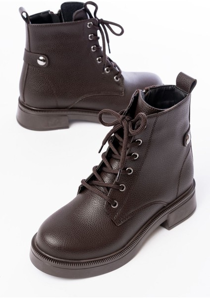 02-2003 Kahve Galata Bağcıklı Fermuarlı Günlük Kadın Bot fırsatları