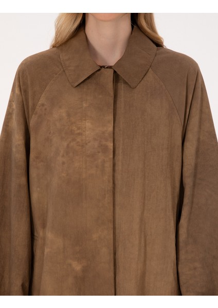 Kadın Bej Trençkot 50314049-VR011