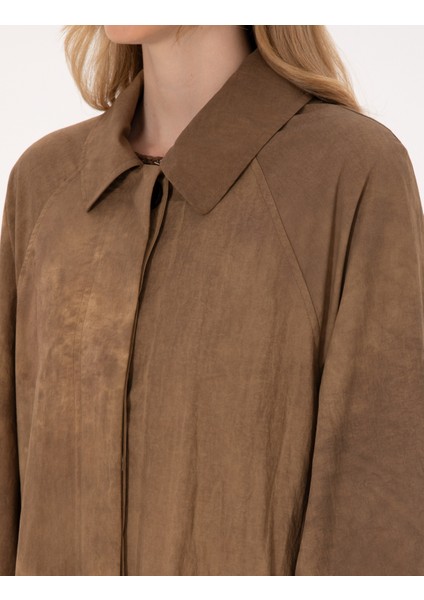 Kadın Bej Trençkot 50314049-VR011