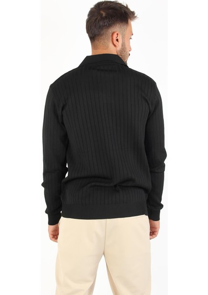 3002 Yakalı Kalın Çizgili Kazak fırsatları