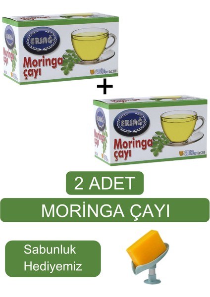 Moringa Çayı (2paket) Tekli Poşet - Sabunluk Hediyemiz 2000-06