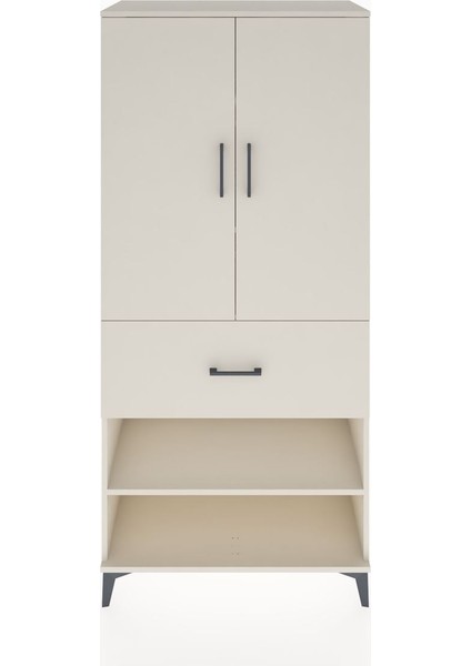 Hyperion Dolap 4 Raflı Tek Çekmeceli 2 Kapaklı 88X44X195 Aytaşı-Aytaşı