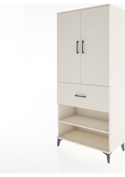 Hyperion Dolap 4 Raflı Tek Çekmeceli 2 Kapaklı 88X44X195 Aytaşı-Aytaşı modelleri
