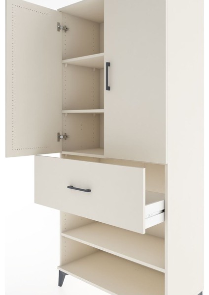 Hyperion Dolap 4 Raflı Tek Çekmeceli 2 Kapaklı 88X44X195 Aytaşı-Aytaşı indirimleri