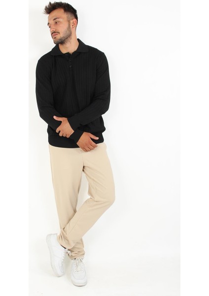 3002 Yakalı Kalın Çizgili Kazak indirimleri