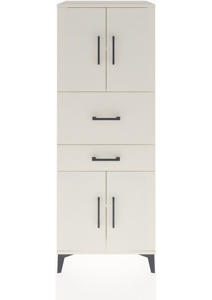 Hyperion Dolap 3 Raflı 2 Çekmeceli 4 Kapaklı 60X44X163 Aytaşı-Aytaşı