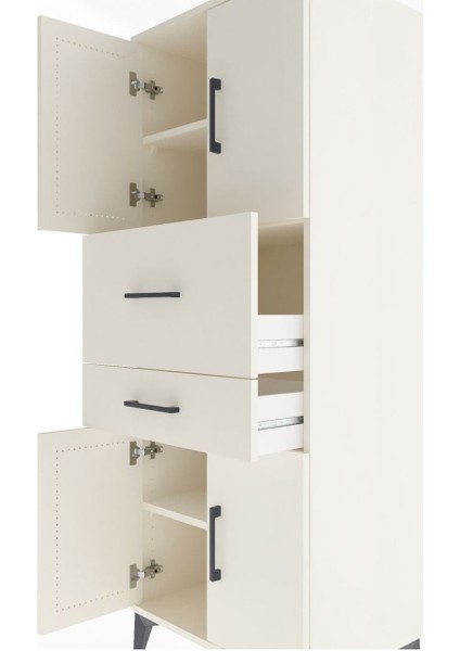 Hyperion Dolap 3 Raflı 2 Çekmeceli 4 Kapaklı 60X44X163 Aytaşı-Aytaşı indirimleri