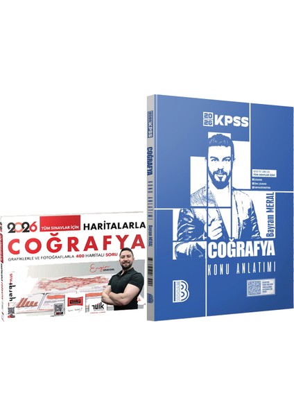 2026 Tüm Sınavlar Için Haritalarla Coğrafya 400 Haritalı Soru - 2026 Kpss Coğrafya Konu Anlatımı