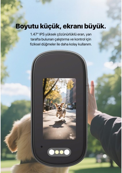 Mini 4K Ultra Hd Wi-Fi Aksiyon Kamerası | Sd Kart Desteği | IP65 Su Dayanıklı | Geniş Açı - Yedek Başlıklar