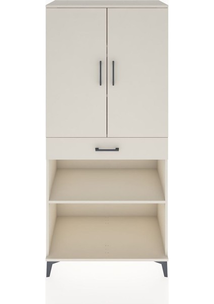 Hyperion Dolap 4 Raflı Tek Çekmeceli 2 Kapaklı 88X44X195 Aytaşı-Aytaşı