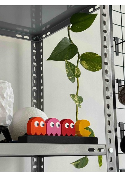 Retro Pacman LED Işıklı Figür Gece Lambası