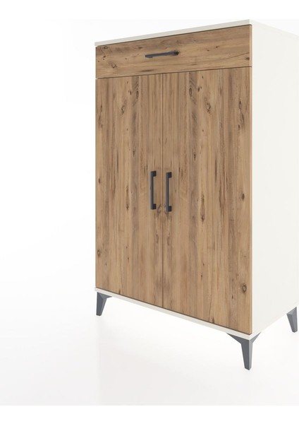 Hyperion Dolap 2 Raflı Tek Çekmeceli 2 Kapaklı 88X44X134 Aytaşı-Çam modelleri