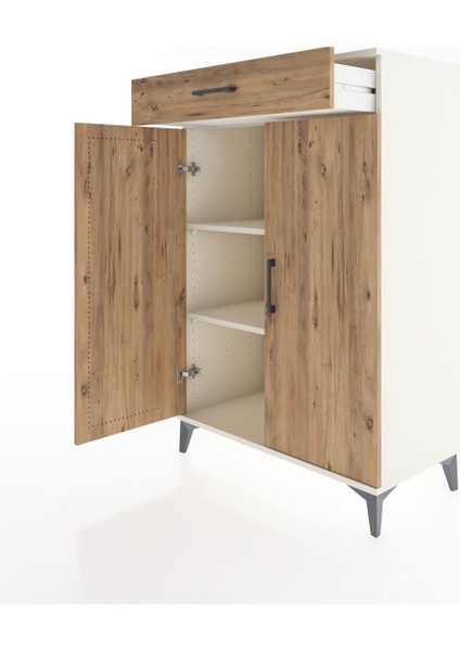 Hyperion Dolap 2 Raflı Tek Çekmeceli 2 Kapaklı 88X44X134 Aytaşı-Çam fırsatları