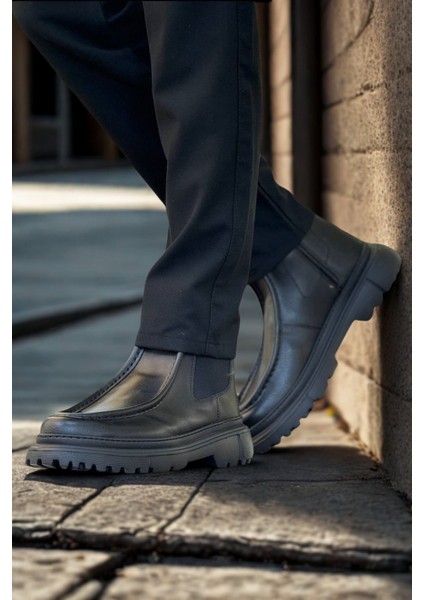 Erkek Siyah Lastikli Bot MN2433