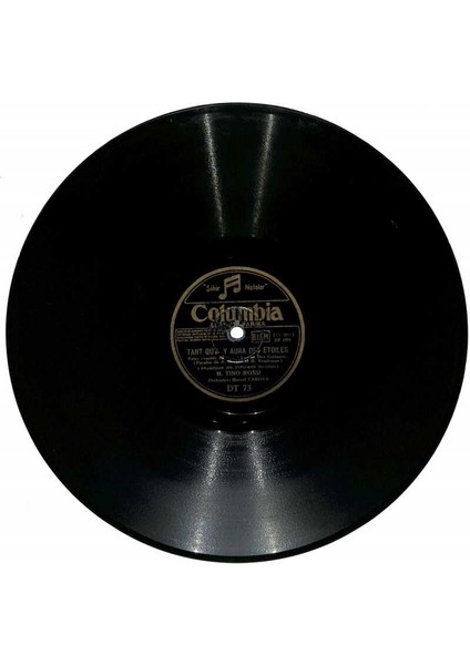 M Tino Rossi - Tant Quil Y Aura Des Etoiles Chanson Pour Ma Brune Taş Plak (107.5) PLK22776