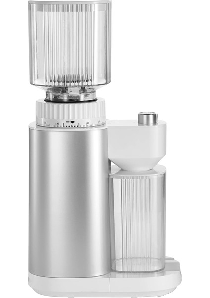 Enfınıgy Kahve Değirmeni, 1 - 12 Fincan Için, Elektrikli Kahve Değirmeni, Aromayı Koruyan Konik Değirmen ve Ayarlanabilir Öğütme Derecesi, Gümüş