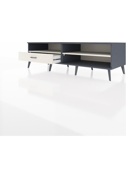 Kronos Tv Ünitesi 2 Raflı Tek Çekmeceli 176X59X51 Antrasit-Aytaşı/aytaşı modelleri