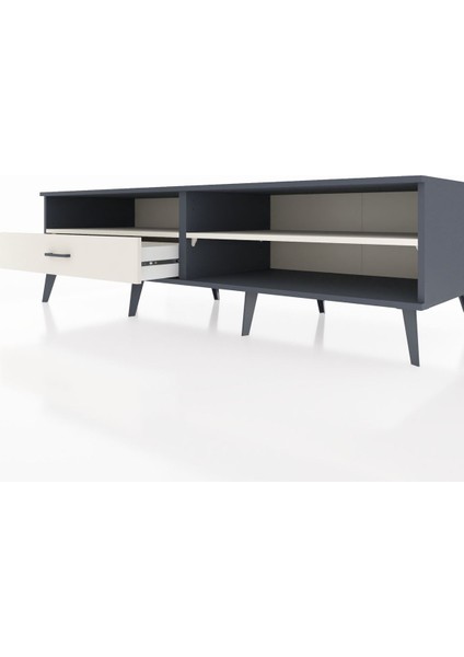 Kronos Tv Ünitesi 2 Raflı Tek Çekmeceli 176X59X51 Antrasit-Aytaşı/aytaşı fırsatları