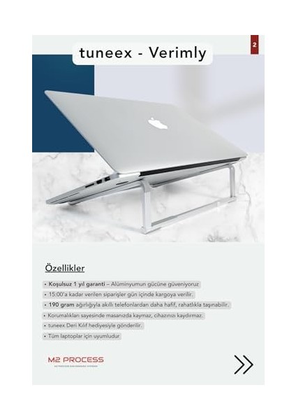 Verimly Ultra Hafif Katlanabilir Laptop Standı Yükseltici Stand Tüm Modellerle Uyumlu Metal modelleri