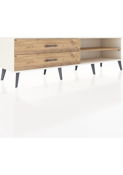 Hyperion Tv Ünitesi Tek Raflı 2 Çekmeceli 176X44X51 Aytaşı-Çam/çam fiyatları