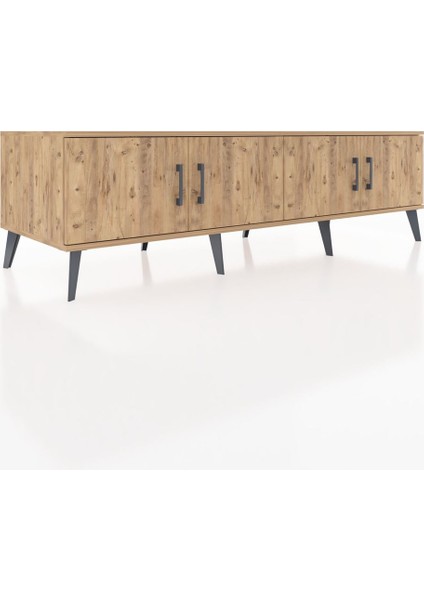 Kronos Tv Ünitesi 2 Raflı 4 Kapaklı 176X59X51 Çam-Çam/antrasit fiyatları