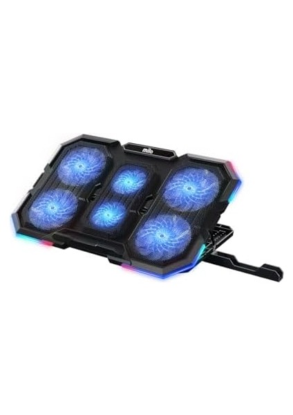 Mila Serisi M6 R-Type 15-17 Inch Uyumlu 2200 Rpm, Rgb Işıklı, 6 Fan, Telefon Stand, 2 USB Notebook Soğutucu Stand modelleri