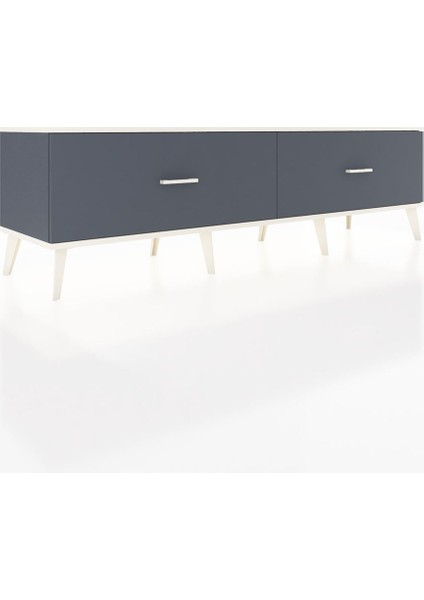 Hyperion Tv Ünitesi 2 Çekmeceli 176X44X51 Antrasit-Aytaşı/antrasit fiyatları