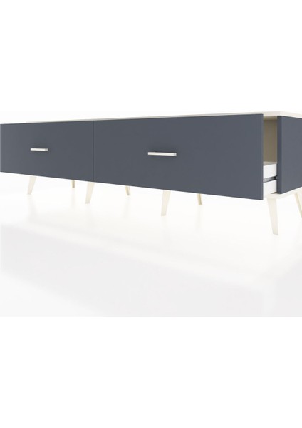 Hyperion Tv Ünitesi 2 Çekmeceli 176X44X51 Antrasit-Aytaşı/antrasit fırsatları