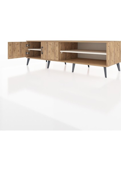 Kronos Tv Ünitesi 2 Raflı 2 Kapaklı 176X59X51 Çam-Çam/aytaşı modelleri