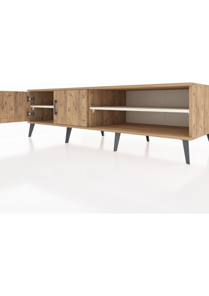 Kronos Tv Ünitesi 2 Raflı 2 Kapaklı 176X59X51 Çam-Çam/aytaşı fırsatları