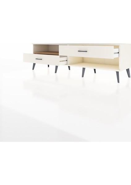 Hyperion Tv Ünitesi Tek Raflı 2 Çekmeceli 176X44X51 Aytaşı-Çam/aytaşı modelleri