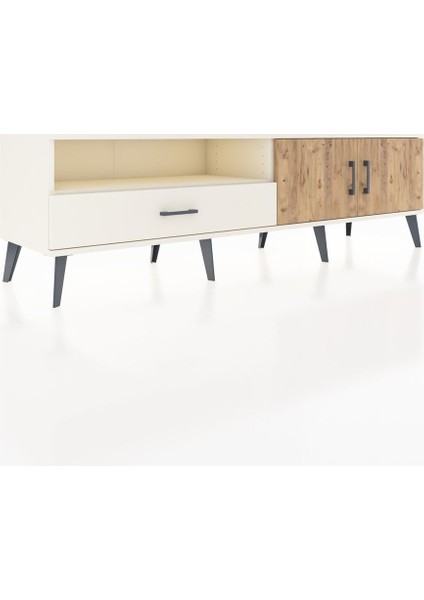 Hyperion Tv Ünitesi 2 Raflı Tek Çekmeceli 2 Kapaklı 176X44X51 Aytaşı-Çam/aytaşı fiyatları
