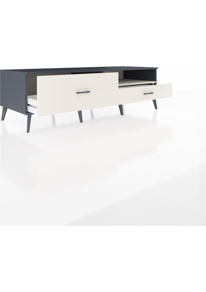 Kronos Tv Ünitesi Tek Raflı 2 Çekmeceli 176X59X51 Antrasit-Aytaşı/aytaşı indirimleri
